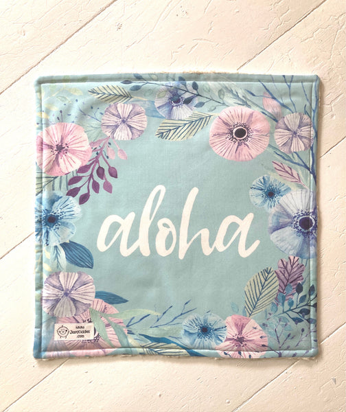 DeLuxe Lovey Kuscheltuch - ALOHA mintgruen