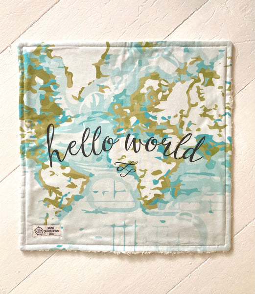 DeLuxe Kuscheltuechlein - HALLO WELT - ANGEBOT