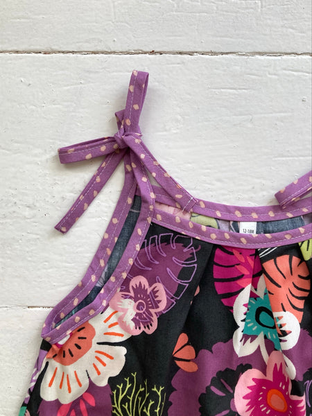 LANI DRESS - black Flowers