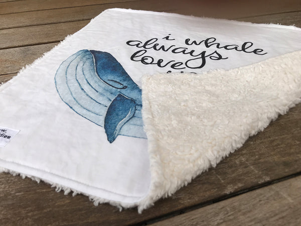 DeLuxe Kuscheltuechlein - ALWAYS WHALE