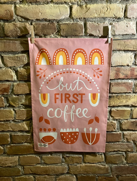 KITCHEN TOWEL - But First Coffee