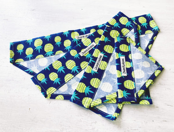 Dog Bandanas - Blue Pineapple