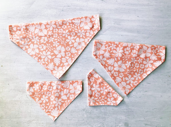 Hunde-Bandanas - Tropical Paw - Coral