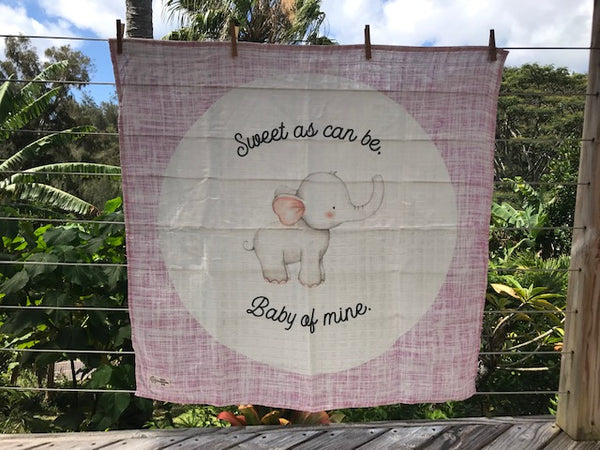 Swaddle Muslin Blanket - ELEPHANT