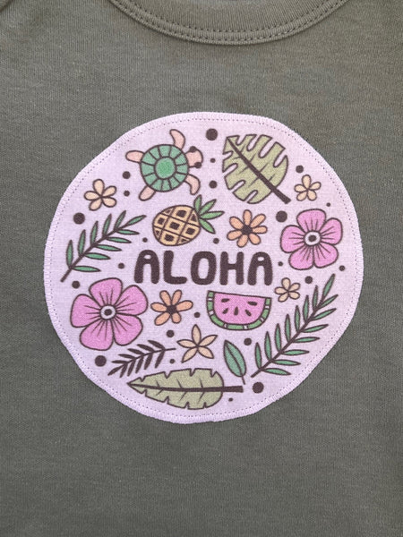 Baby Body - ALOHA Turtle/Melon / Color: Olive