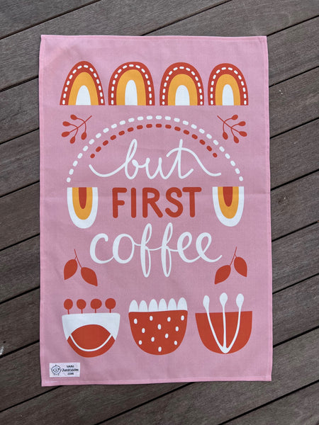 KUCHENHANDTUCH - But First Coffee