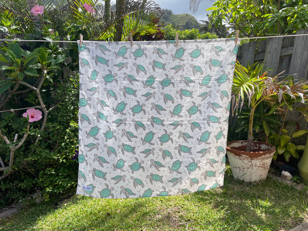 Swaddle Muslin Blanket - TURTLE