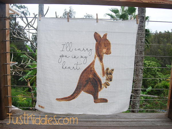 Swaddle Muslin Blanket - KANGAROO