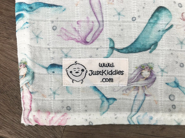 Swaddle Muslin Blanket - MERMAIDS