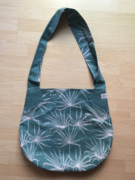HALEIWA BOHO TASCHE - Fan Palm in petrol