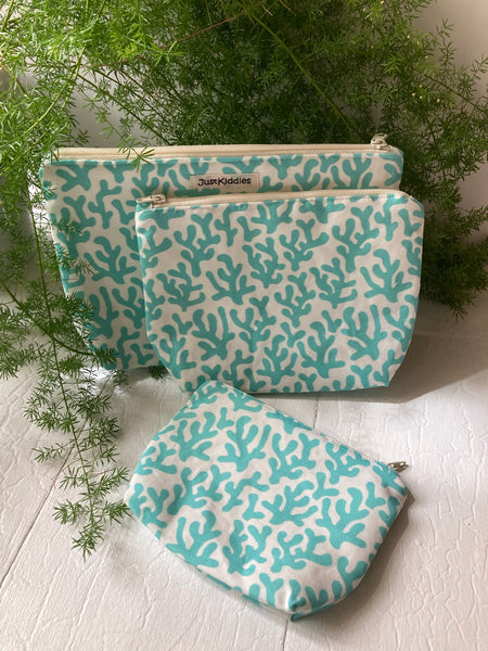 BEAUTY BAG - Coral aqua