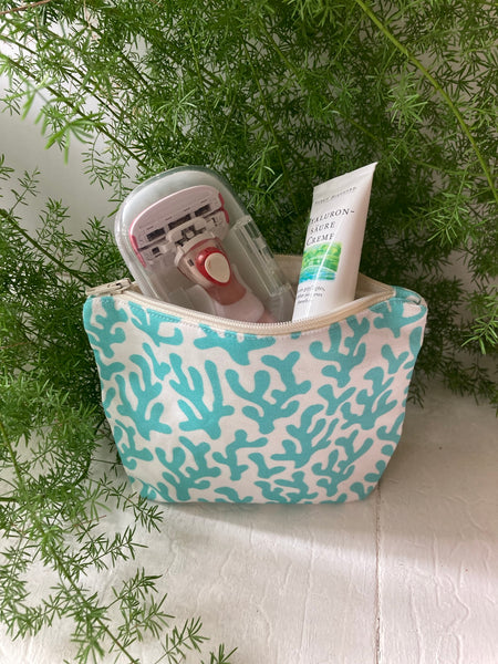 BEAUTY BAG - Coral aqua