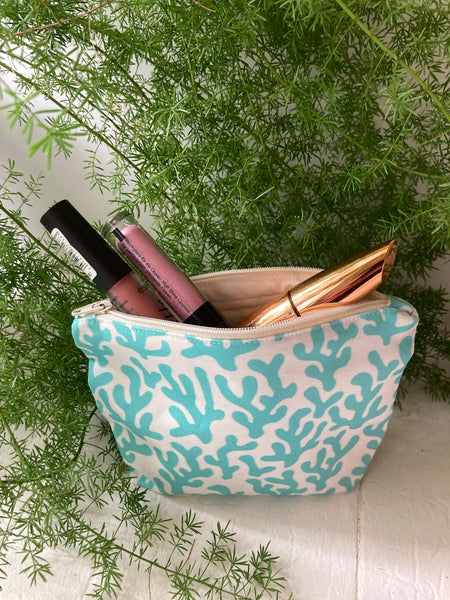 BEAUTY BAG - Coral aqua