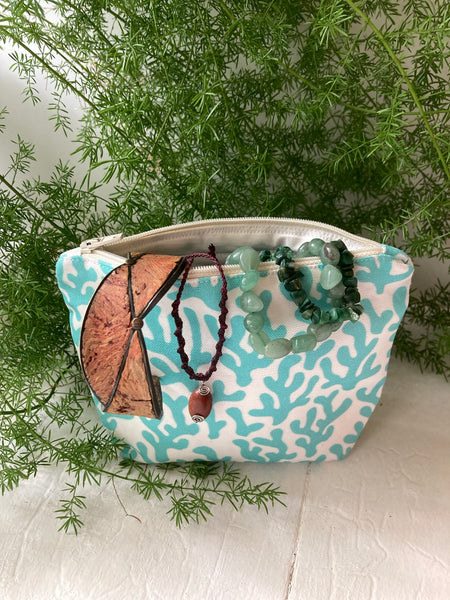 BEAUTY BAG - Coral aqua