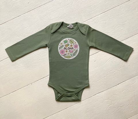 Longsleeve Baby Body - Olive - only for Europe